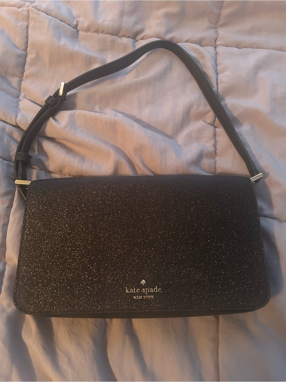 kate spade Black Sam icon nylon small shoulder bag